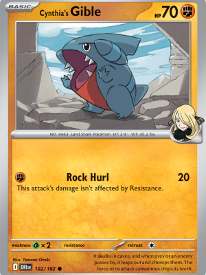 Cynthia's Gible (DRI 102)