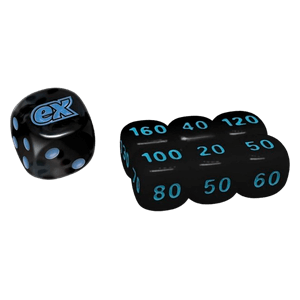 Zestaw kości do gry - Black Bolt